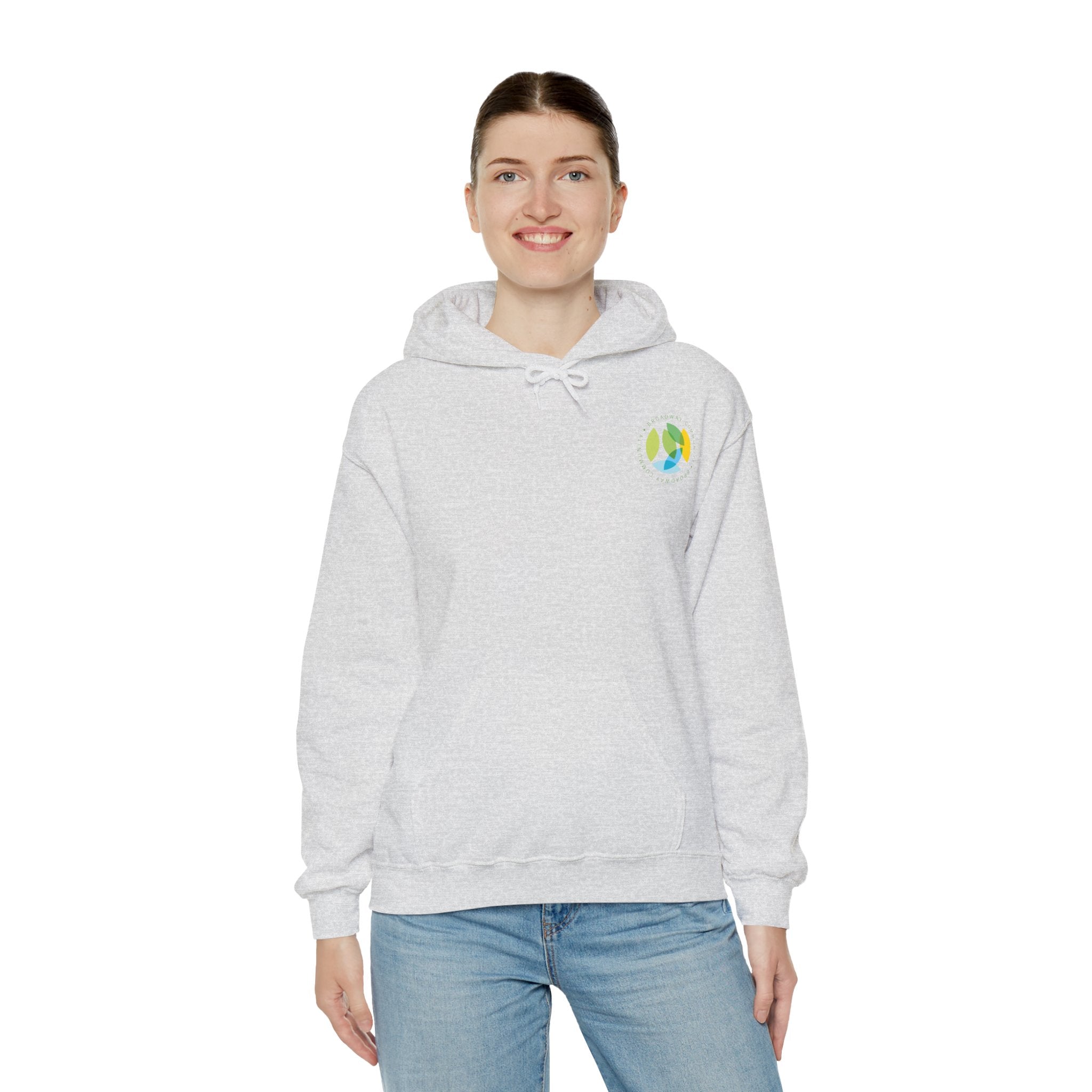 Serving New Yorkers Ash Hoodie - Broadway Community Collection